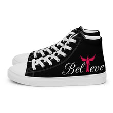 Load image into Gallery viewer, Women’s high top &quot;Believe&quot; shoes