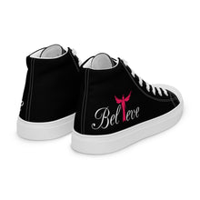 Load image into Gallery viewer, Women’s high top &quot;Believe&quot; shoes